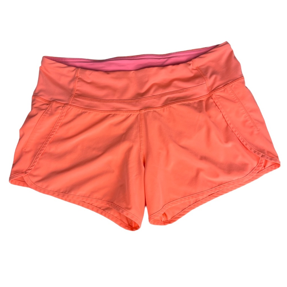 lululemon athletica Run Times 4” Shorts Pop Orange
